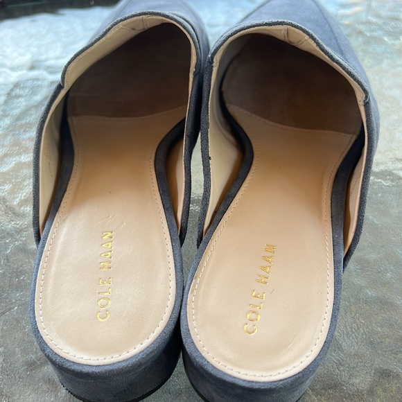 Cole Haan Marlee Mule Loafers Women’s Size 8 Gray Suede Pointed Toe Flats - Picture 7 of 8